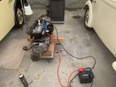 Motor vor dem ersten Probelauf